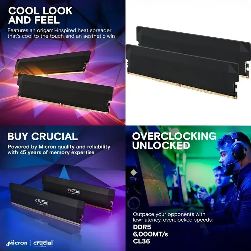 Ddr5 6000Mhz - Kit de mémoire gaming AMD EXPO
