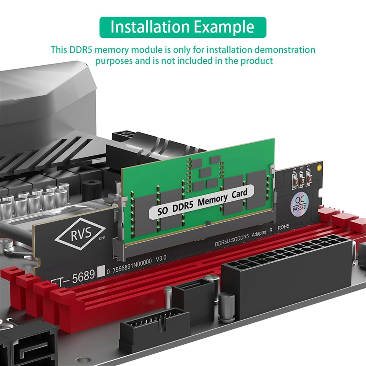 Ddr5 Sodimm - Carte adaptateur de mémoire DT1461~Laptop DDR5