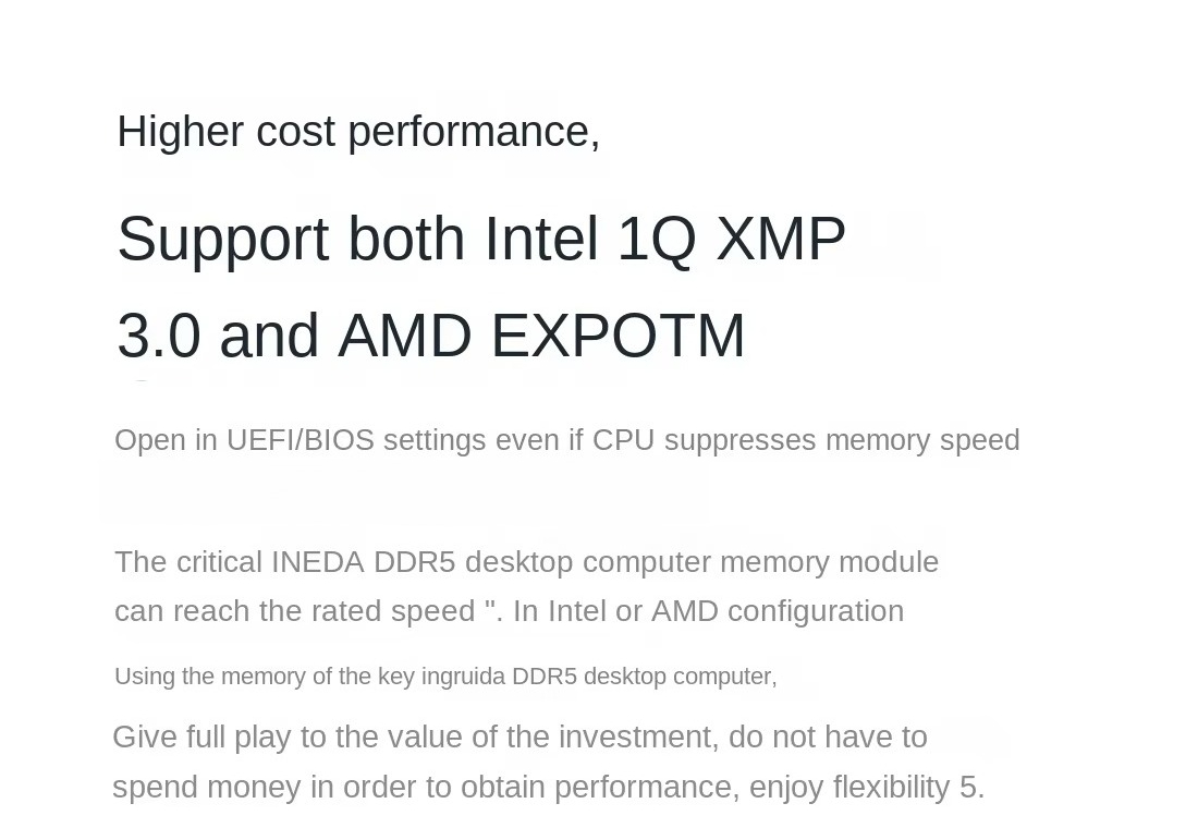 Modules de mémoire de bureau D - Ddr5 32Gb avis et prix
