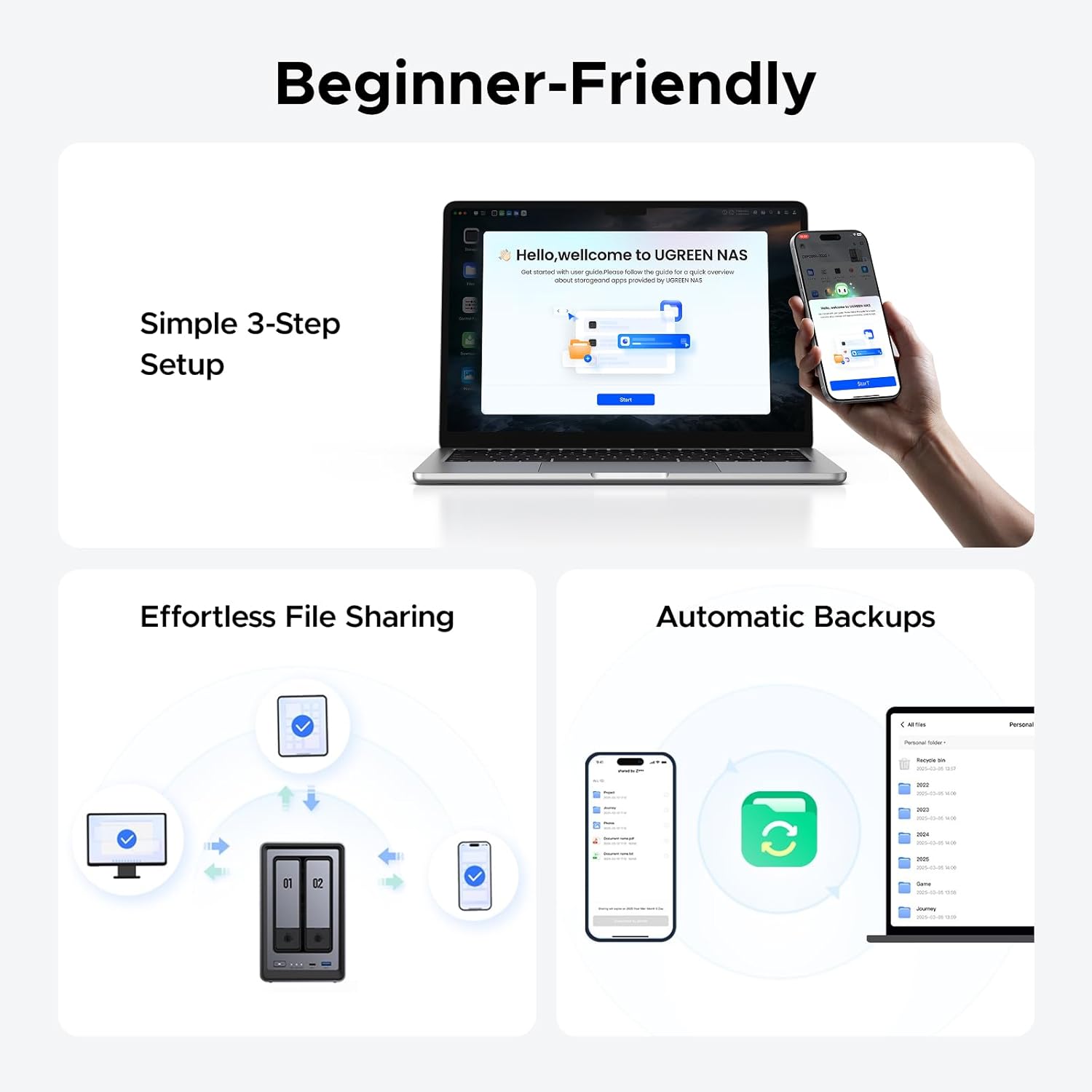 MAF UGREEN NASync DXP2800 NAS  - Ddr5 8Gb avis et prix